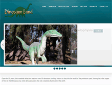 Tablet Screenshot of dinosaurland.com
